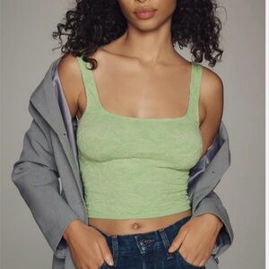 Anthropologie Light Green Tank Top “the Hannah”